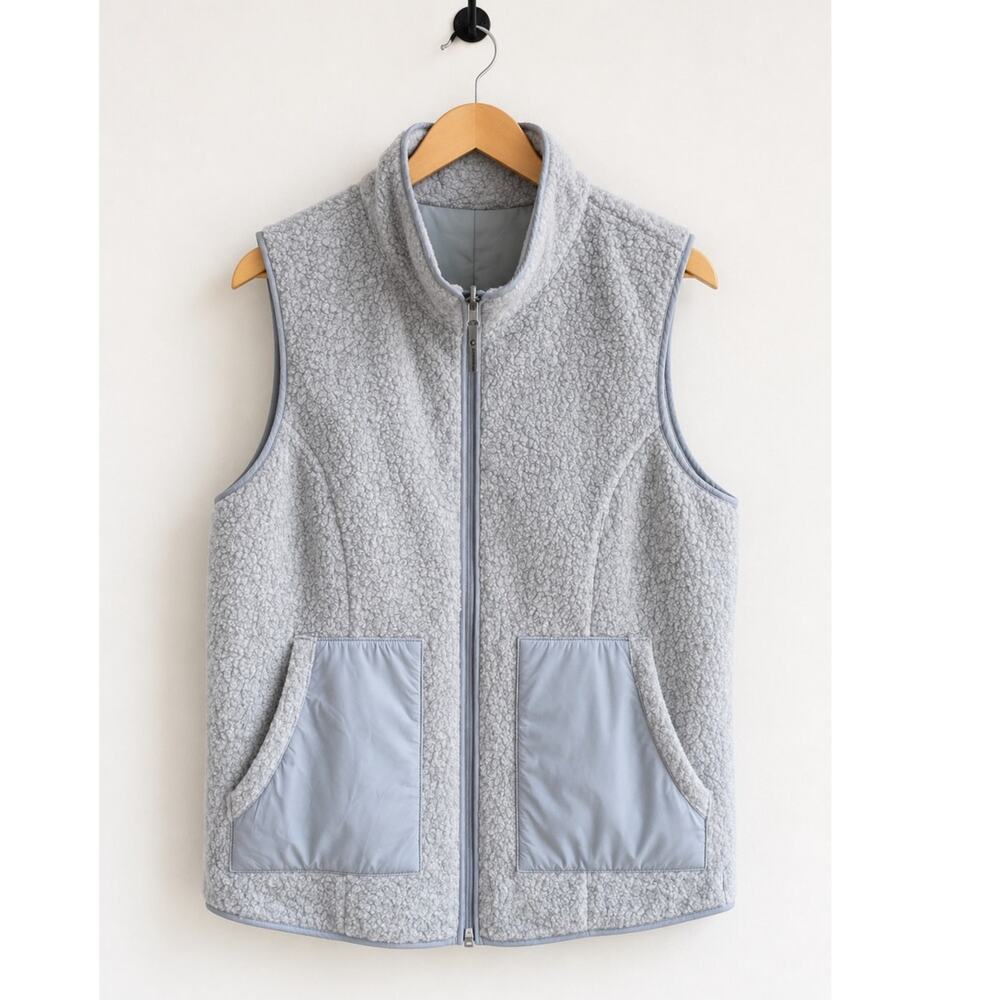 Smartwool Anchor Line Reversible Sherpa Vest Gray